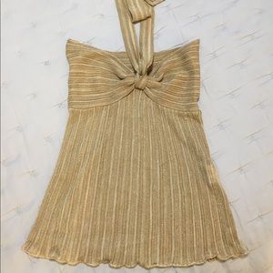 Missoni Gold Halter Top